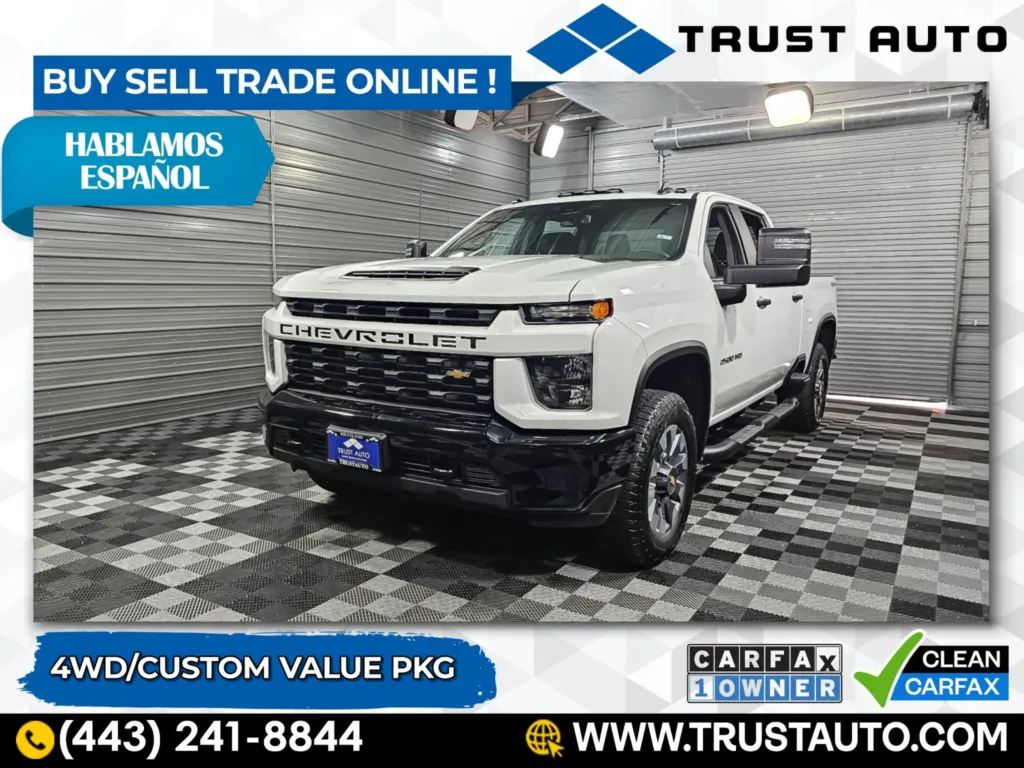2023 Chevrolet Silverado 2500HD Custom 4WD Crew Cab Pickup Truck for sale in Sykesville, MD