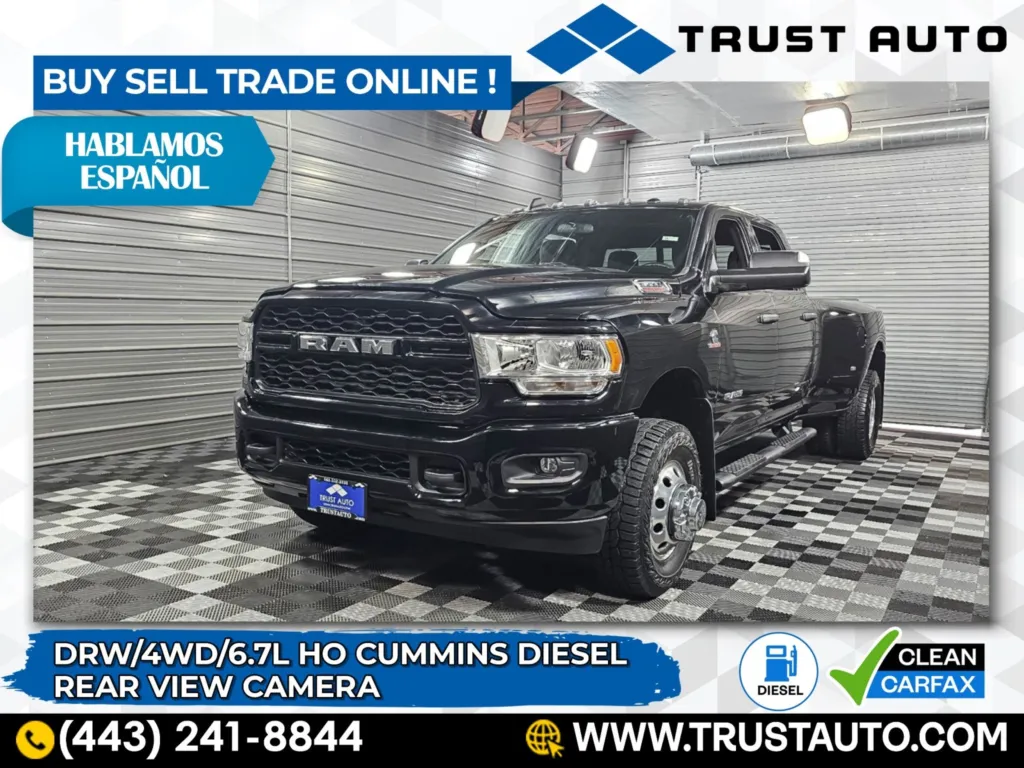 2021 Ram 3500 DRW Tradesman 4WD Crew Cab Dually Long Bed Cummins HO Diesel Pickup Truck for sale in Sykesville, MD