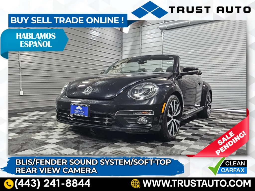 2016 Volkswagen Beetle Convertible 2.0T R-Line SEL Soft-Top Convertible/Cabriolet for sale in Sykesville, MD