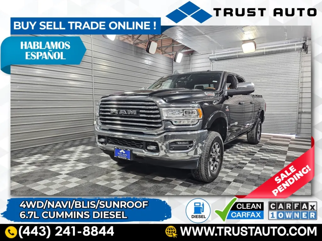 2019 Ram 2500 Laramie Longhorn 4WD Crew Cab Cummins Diesel Pickup Truck for sale in Sykesville, MD