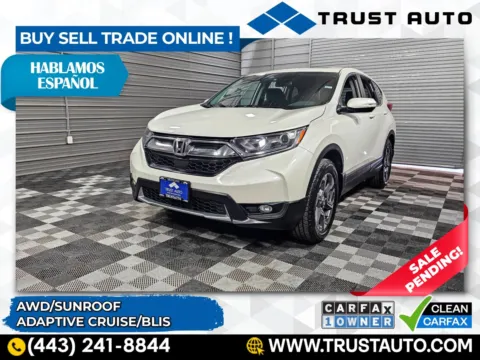 White 2018 Honda CR-V EX AWD SUV for sale in Sykesville, MD
