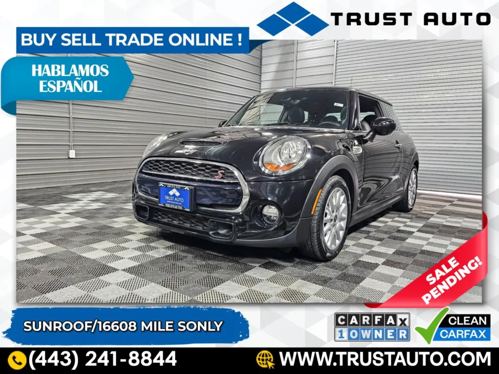 2016 MINI Cooper Hardtop S Hatchback w/Automatic for sale in Sykesville, MD