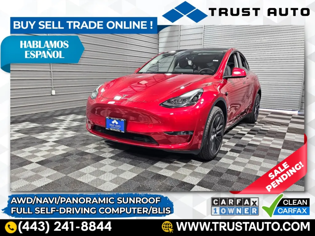 2024 Tesla Model Y Long Range Dual Motor AWD Electric SUV w/FSD for sale in Sykesville, MD