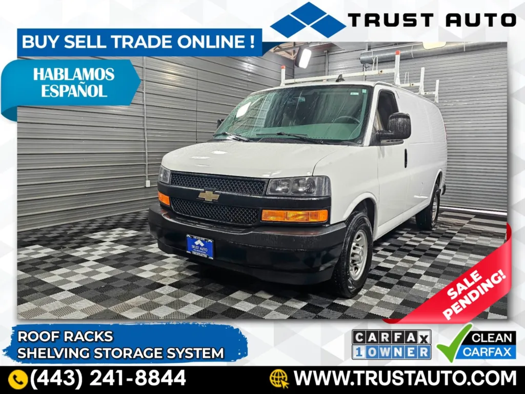 2018 Chevrolet Express 2500 Cargo 135''WB 6.0L V8 Vortec Minivan/Van w/Shelving Storage System for sale in Sykesville, MD