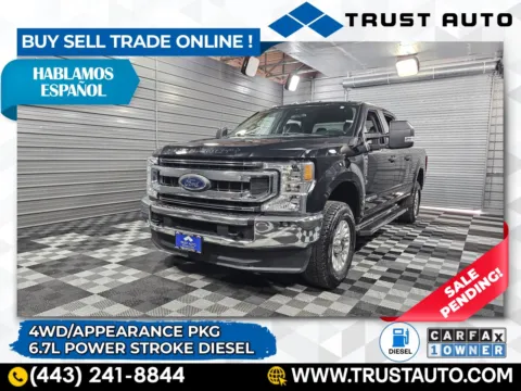 Black 2022 Ford Super Duty F-250 XL 4WD Crew Cab Power Stroke Diesel Pickup Truck for sale in Sykesville, MD