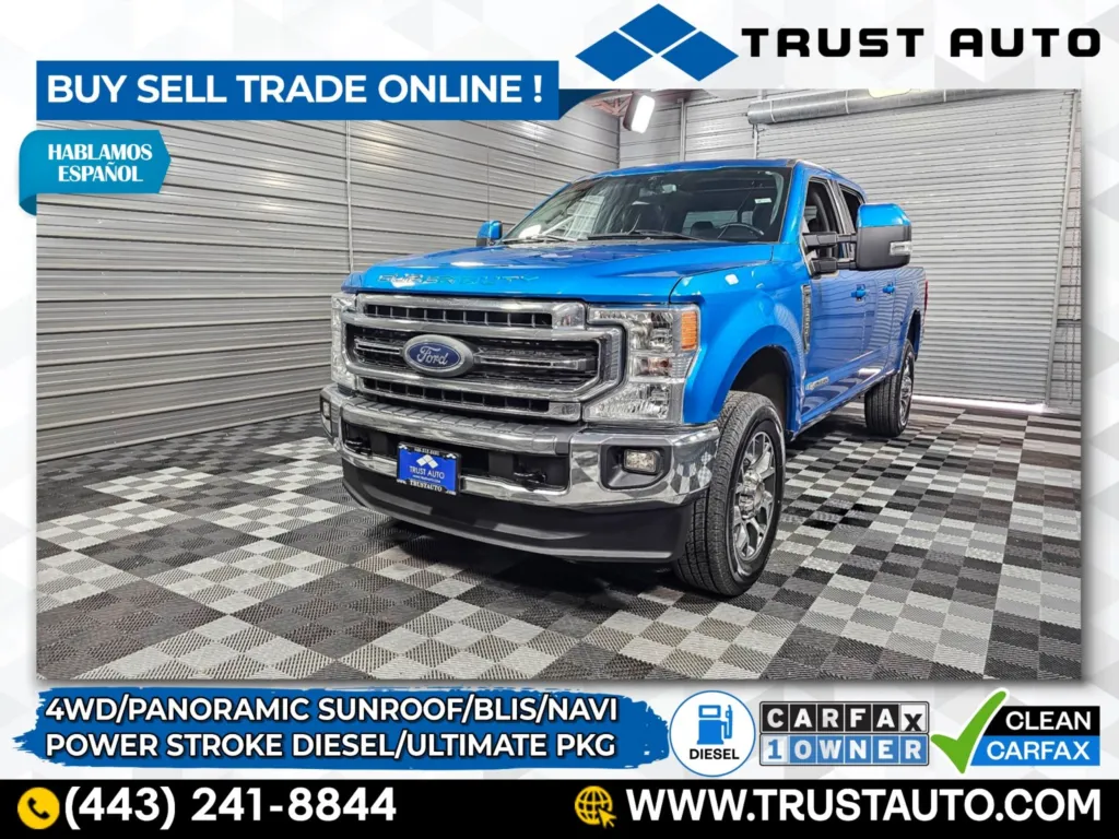2020 Ford Super Duty F-350 SRW LARIAT 4WD Crew Cab Power Stroke Diesel Pickup Truck w/Ultimate Pkg for sale in Sykesville, MD