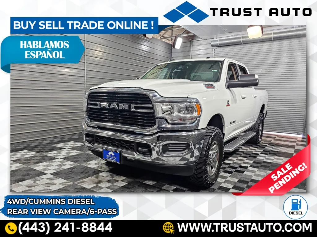 2020 Ram 2500 Big Horn 4WD Crew Cab Cummins Diesel Pickup Truck for sale in Sykesville, MD