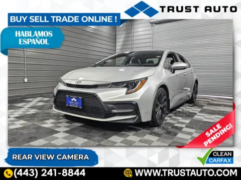 Silver 2020 Toyota Corolla SE Sedan for sale in Sykesville, MD