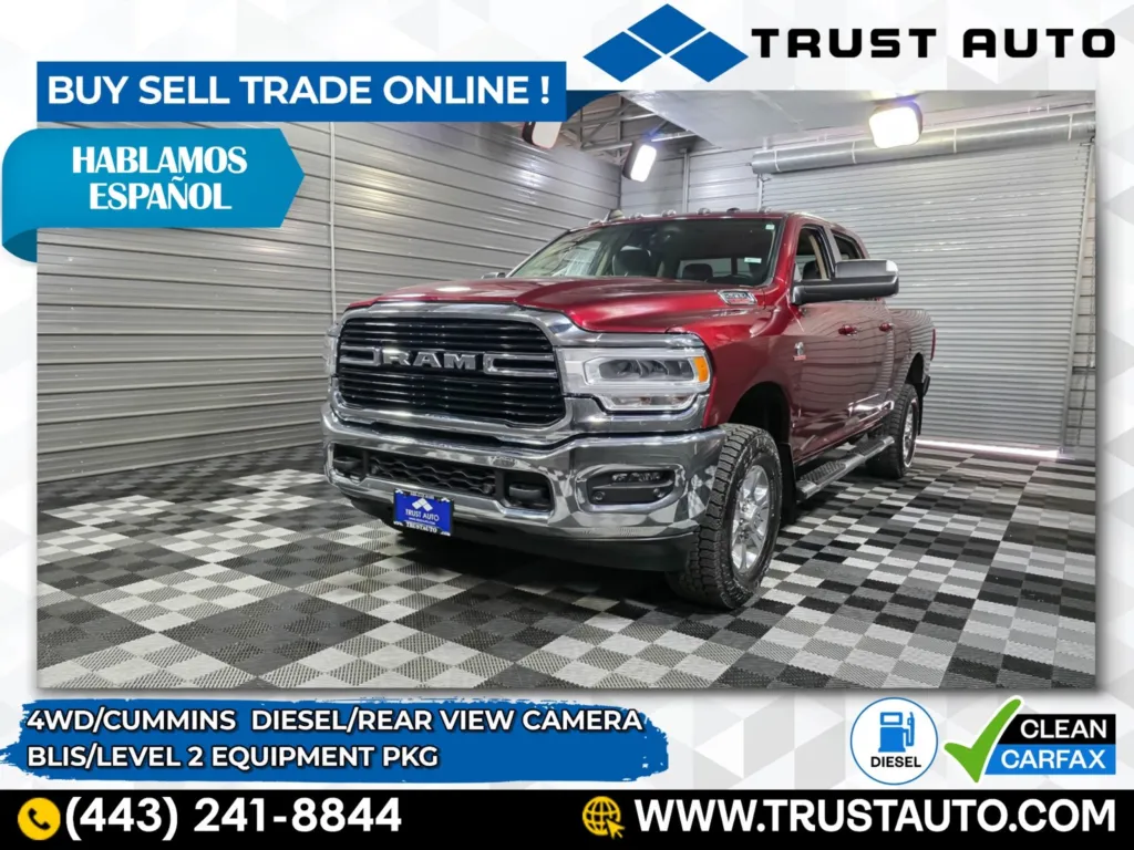 2020 Ram 2500 Big Horn 4WD Crew Cab Cummins Diesel Pickup Truck w/Level 2 Equipment Pkg for sale in Sykesville, MD
