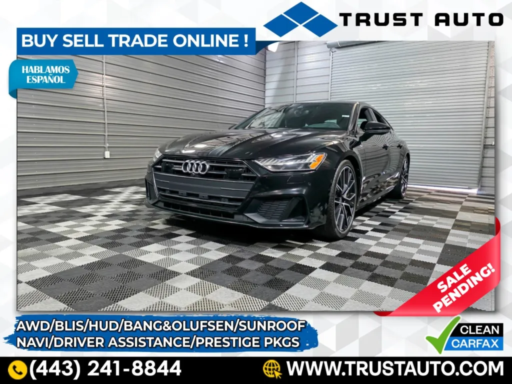 2019 Audi A7 Prestige 55 TFSI Quattro AWD Hatchback w/Driver Assistance/Black for sale in Sykesville, MD