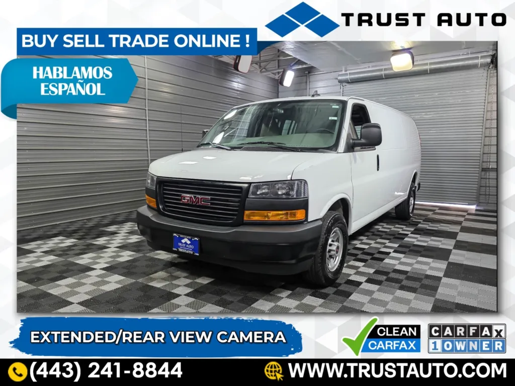 Used 2023 GMC Savana 3500 Cargo 155''WB Extended Minivan/Van for