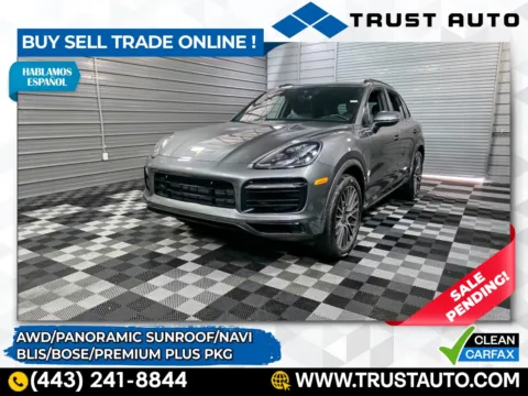 Gray 2020 Porsche Cayenne S AWD Luxury SUV w/Premium Plus Pkg for sale in Sykesville, MD