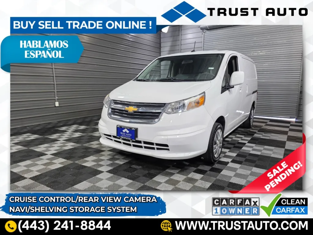 2016 Chevrolet City Express Cargo LT 115''WB Minivan/Van w/Shelving Storage System for sale in Sykesville, MD