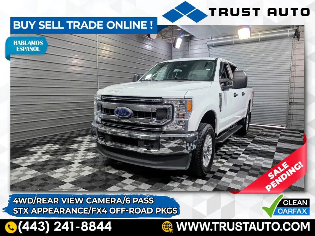 2021 Ford Super Duty F-250 XL 4WD Crew Cab 6.2L V8 Pickup Truck w/STX Appearance Pkg for sale in Sykesville, MD