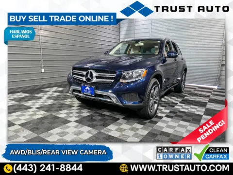 Blue 2018 Mercedes-Benz GLC 300 4MATIC AWD SUV for sale in Sykesville, MD