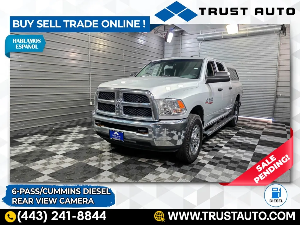 2017 Ram 2500 Tradesman Crew Cab RWD Cummins Diesel Pickup Truck for sale in Sykesville, MD