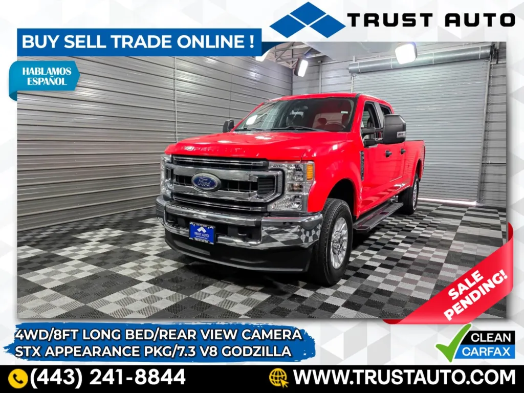 2020 Ford Super Duty F-250 XL 4WD Crew Cab 8ft Bed 7.3L V8 Godzilla Pickup Truck w/STX Appe for sale in Sykesville, MD
