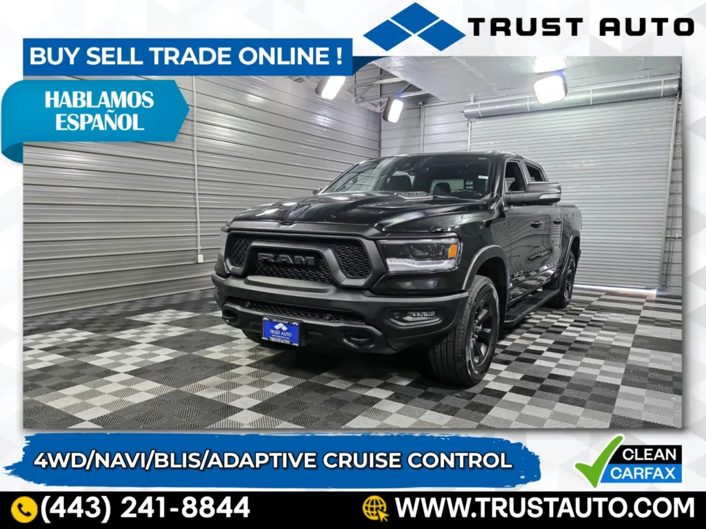 2020 Ram 1500 Rebel 4WD Crew Cab 5.7L V8 Hemi Pickup Truck for sale in Sykesville, MD