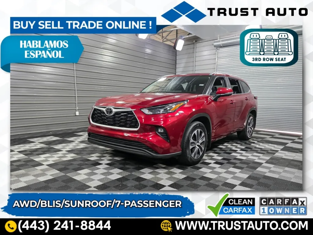 2023 Toyota Highlander XLE AWD 7-Passenger SUV for sale in Sykesville, MD