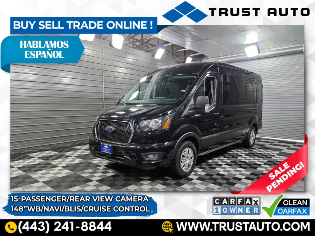 2023 Ford Transit T-350 15-Passenger XLT 148''WB Medium Roof Minivan/Van for sale in Sykesville, MD