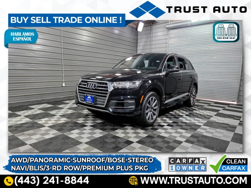 2017 Audi Q7 Premium Plus 3.0 TFSI Quattro AWD 7-Passenger Luxury SUV