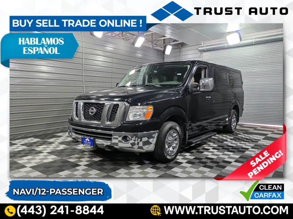 Used 2019 Nissan NV 12-Passenger NV3500 HD SL V8 Minivan/Van