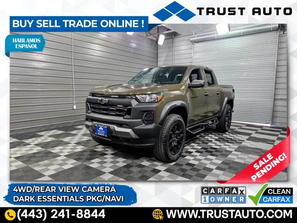 2024 Chevrolet Colorado Trail Boss 4WD Crew Cab Pickup Truck w/Dark Essentials Pkg for sale in Sykesville, MD
