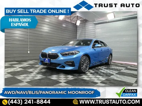 Blue 2021 BMW 2 Series 228i xDrive Gran Coupe AWD Sedan for sale in Sykesville, MD