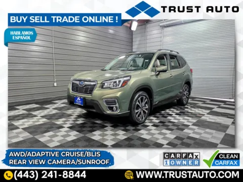 Green 2019 Subaru Forester 2.5i Limited AWD SUV for sale in Sykesville, MD