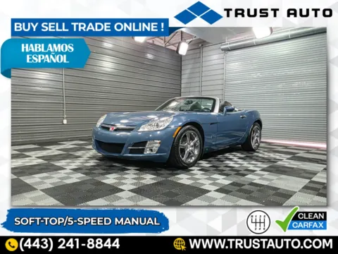 Blue 2007 Saturn Sky 5-Speed Manual Soft-Top Convertible/Coupe for sale in Sykesville, MD