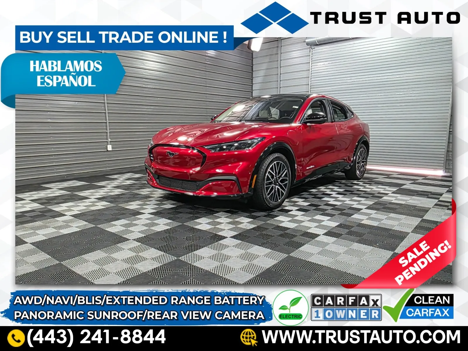 2024 Ford Mustang Mach-E Premium AWD Extended Battery Electric Luxury SUV for sale in Sykesville, MD
