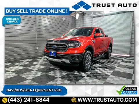 Red 2019 Ford Ranger Lariat 2WD SuperCab Pickup Truck w/Equipment Pkg for sale in Sykesville, MD