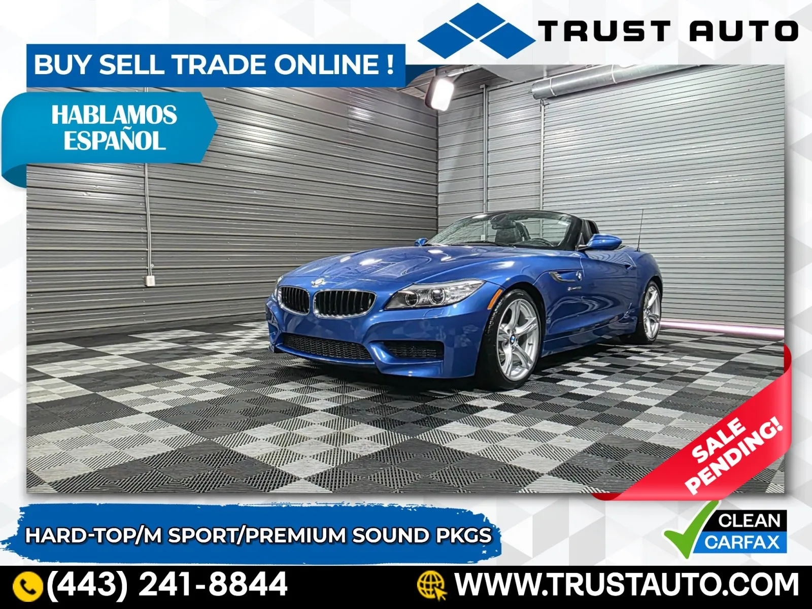 2016 BMW Z4 sDrive28i Hard-Top Luxury Coupe Convertible w/M Sport Pkg for sale in Sykesville, MD