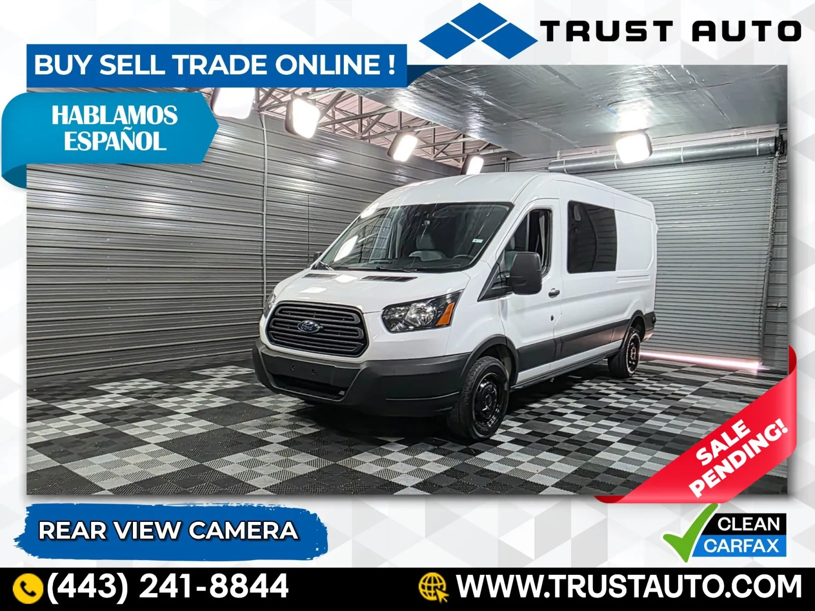 2019 Ford Transit T-250 Cargo 148''WB Medium Roof Minivan/Van for sale in Sykesville, MD