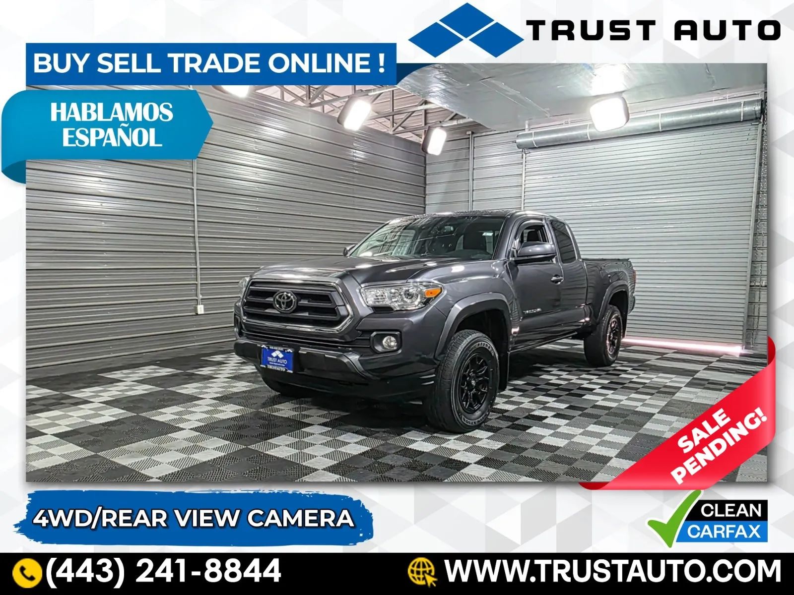 2021 Toyota Tacoma SR5 4WD Access Cab Pickup Truck for sale in Sykesville, MD