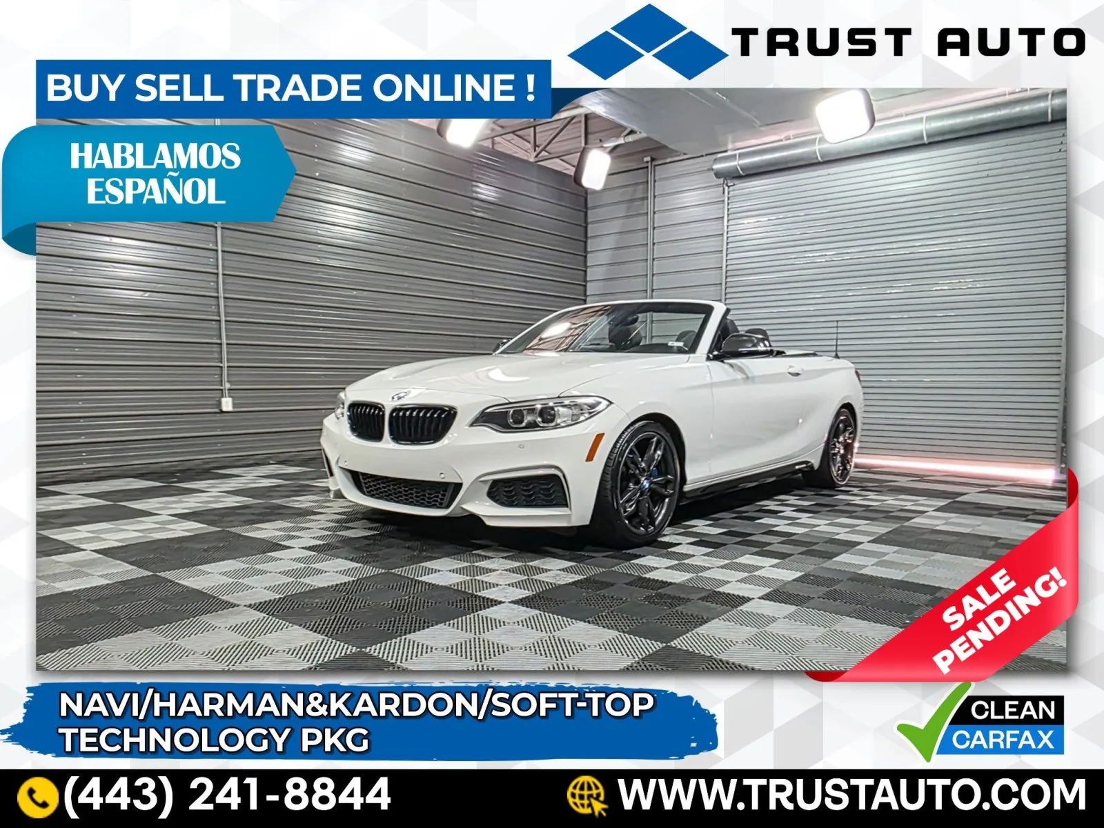 2016 BMW 2 Series M235i Soft-Top Convertible w/Technology Pkg for sale in Sykesville, MD