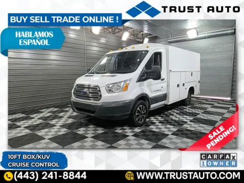 White 2017 Ford Transit T-350 Cutaway 138''WB 10FT Box Commercial/Utility/Service/KUV/Van for sale in Sykesville, MD