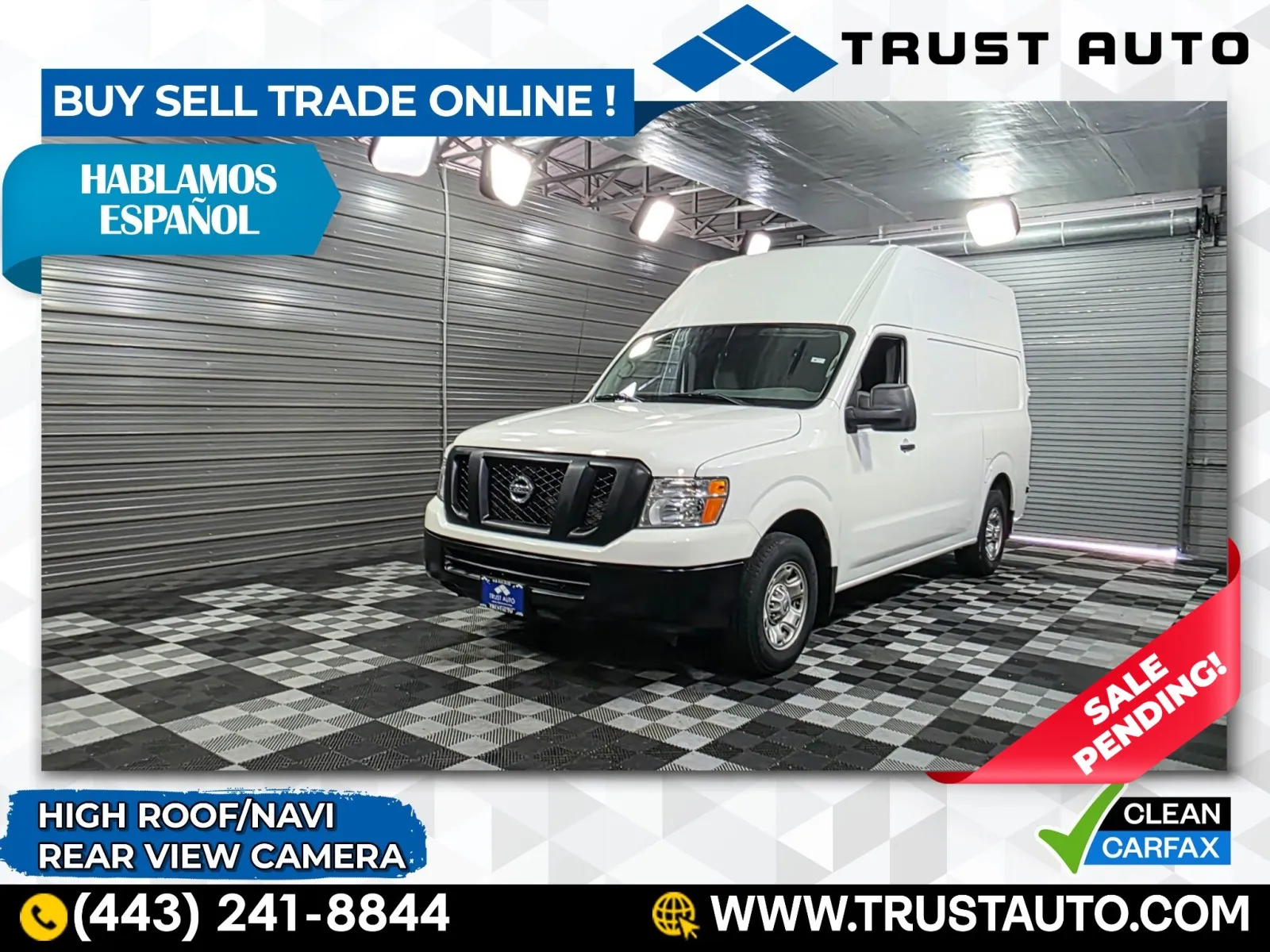 2021 Nissan NV 2500 HD Cargo SV V6 High Roof Minivan/Van for sale in Sykesville, MD