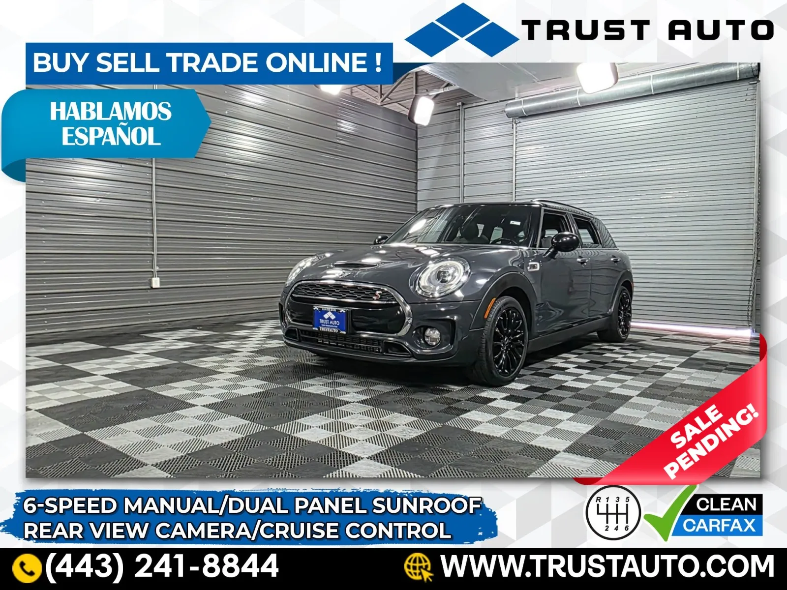 2018 MINI Clubman Cooper S 6-Speed Manual Wagon w/Premium Pkg for sale in Sykesville, MD