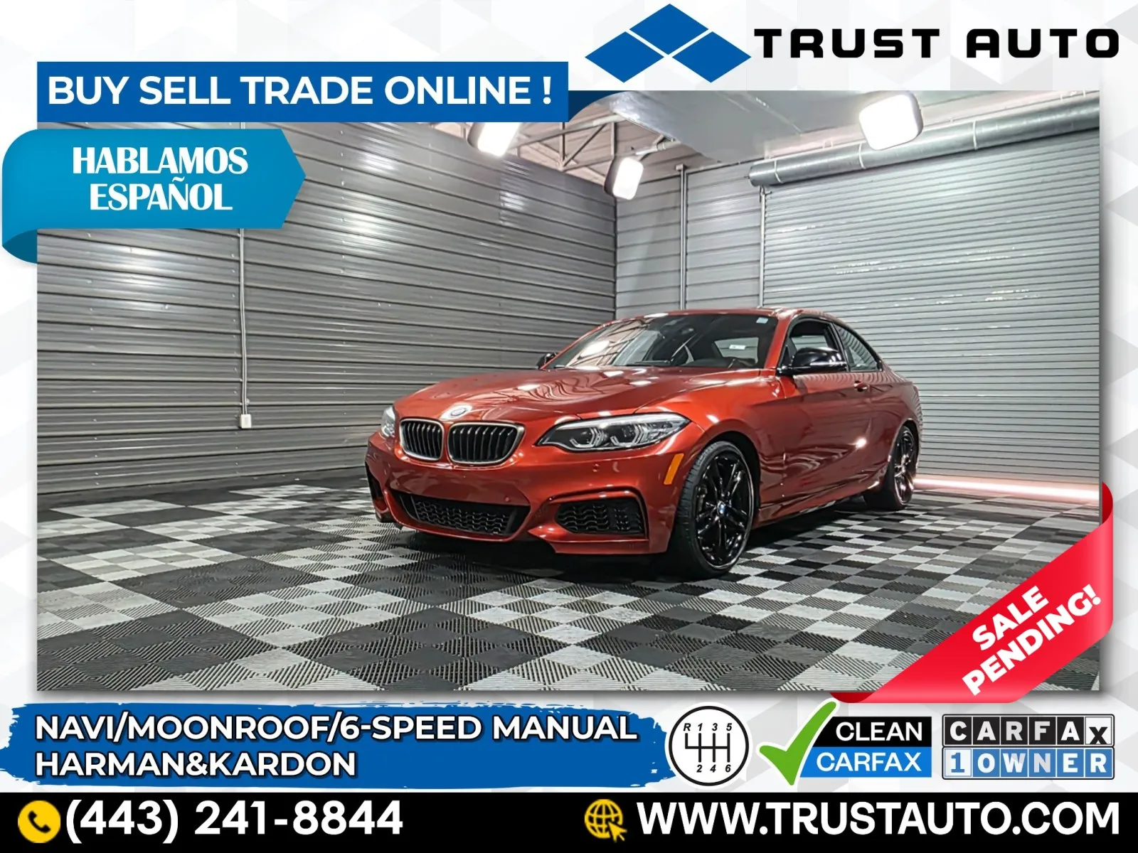 2021 BMW 2 Series M240i 6-Speed Manual Coupe for sale in Sykesville, MD