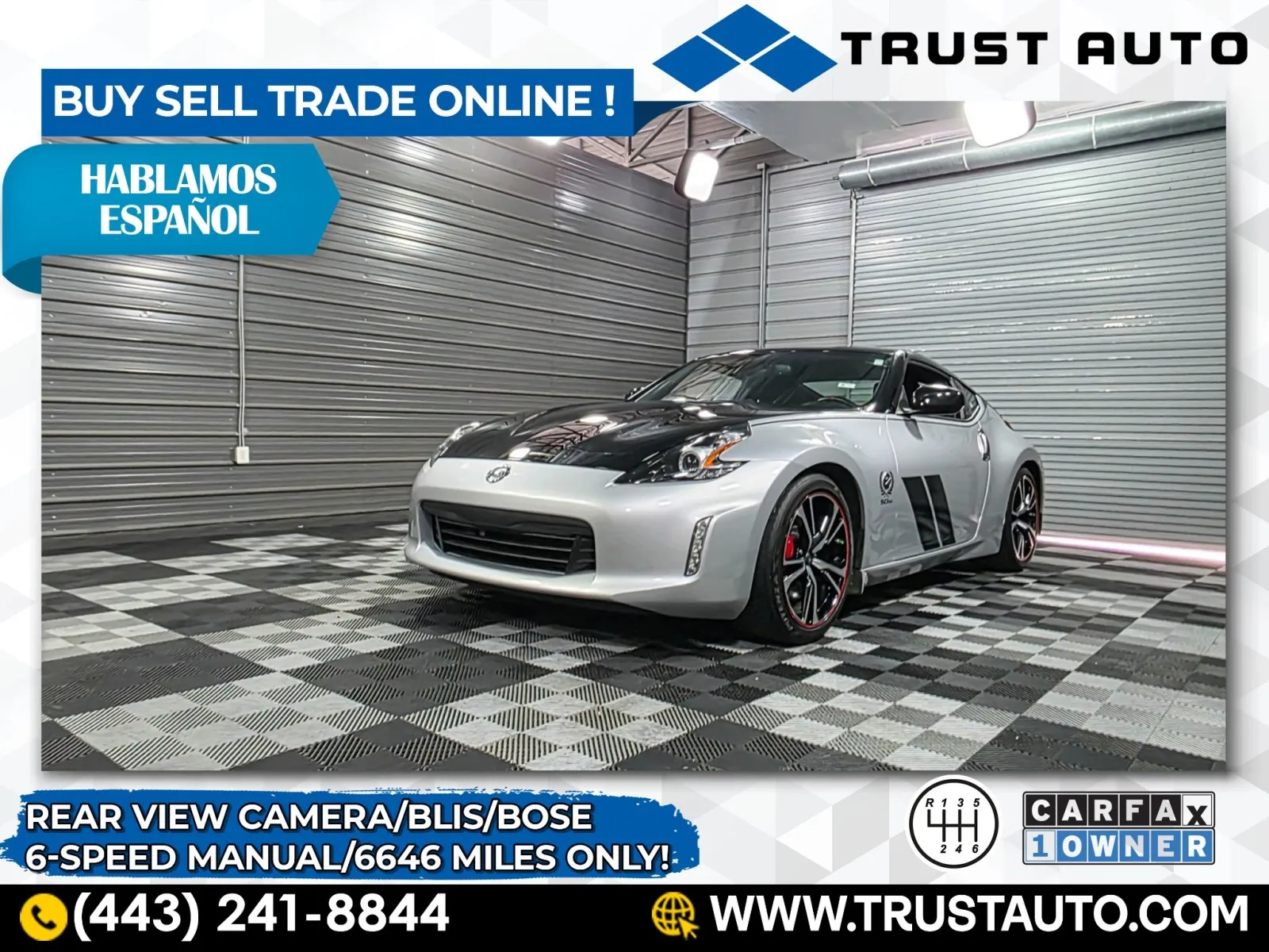 2020 Nissan 370Z Sport 6-Speed Manual Coupe for sale in Sykesville, MD