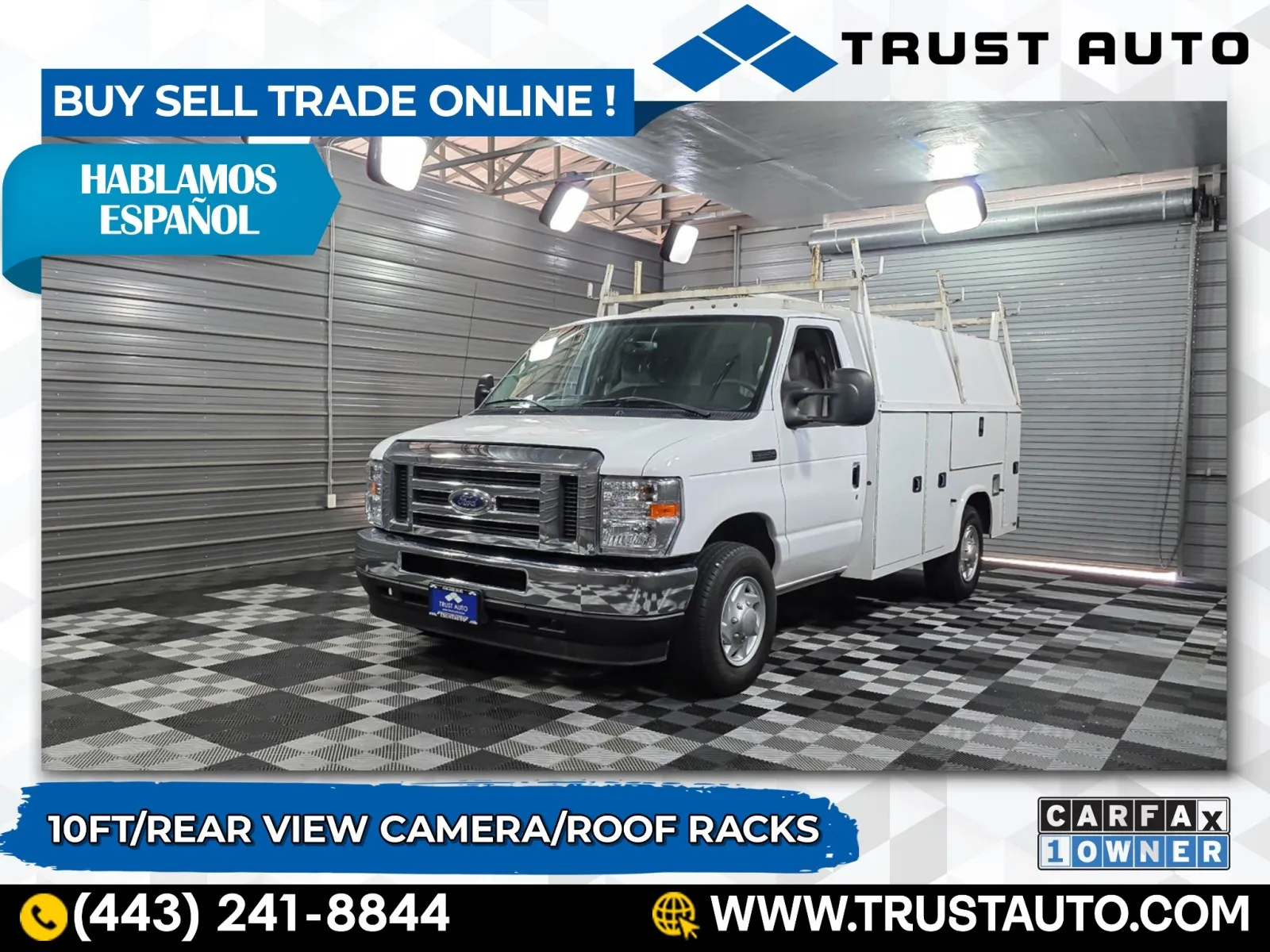 Used 2021 Ford E-Series E-350 Cutaway 138''WB 10FT Box Commercial