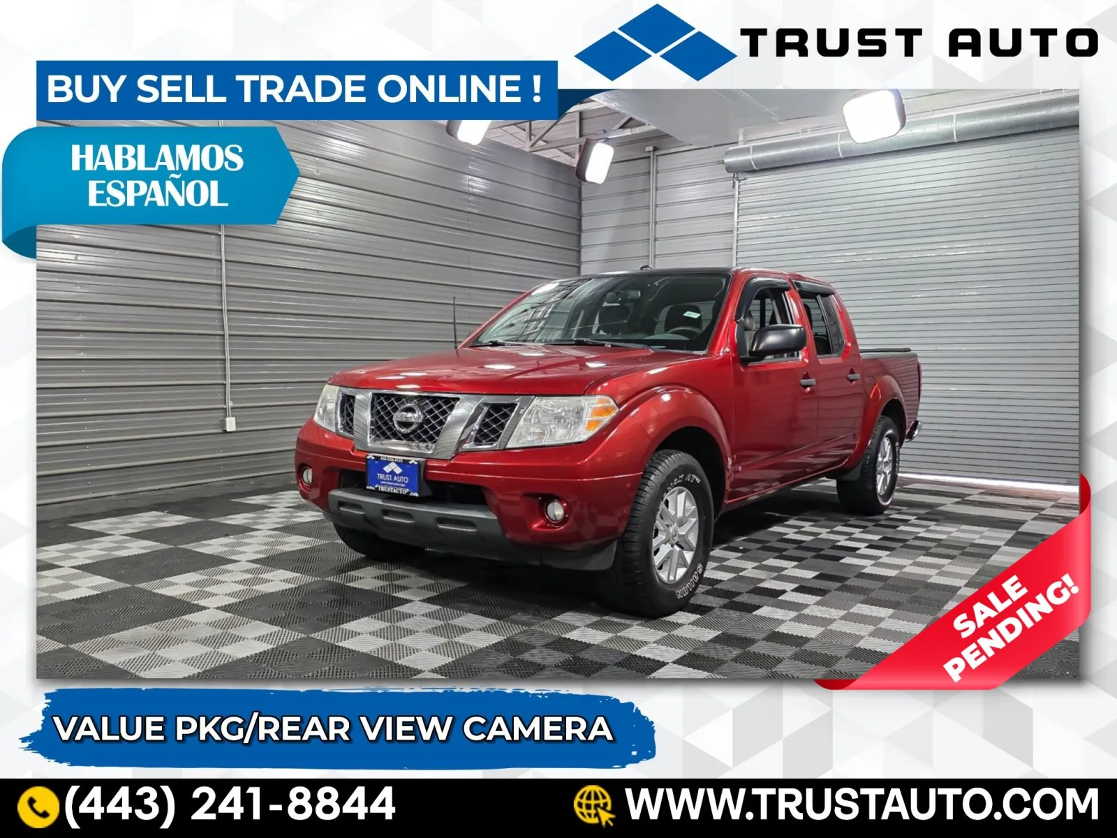 2015 Nissan Frontier SV Crew Cab Pickup Truck for sale in Sykesville, MD