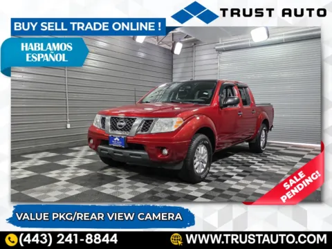 Red 2015 Nissan Frontier SV Crew Cab Pickup Truck for sale in Sykesville, MD