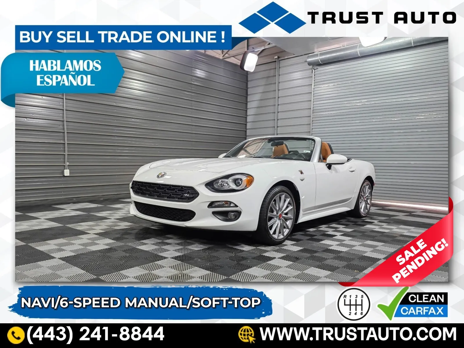 2020 Other 124 Spider Lusso Soft-Top 6-Speed Manual Convertible for sale in Sykesville, MD