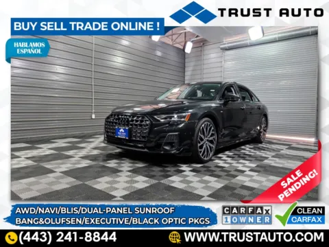 Gray 2023 Audi A8 L 55 TFSI quattro AWD Luxury Sedan w/Executive/Black Optic Pkgs for sale in Sykesville, MD