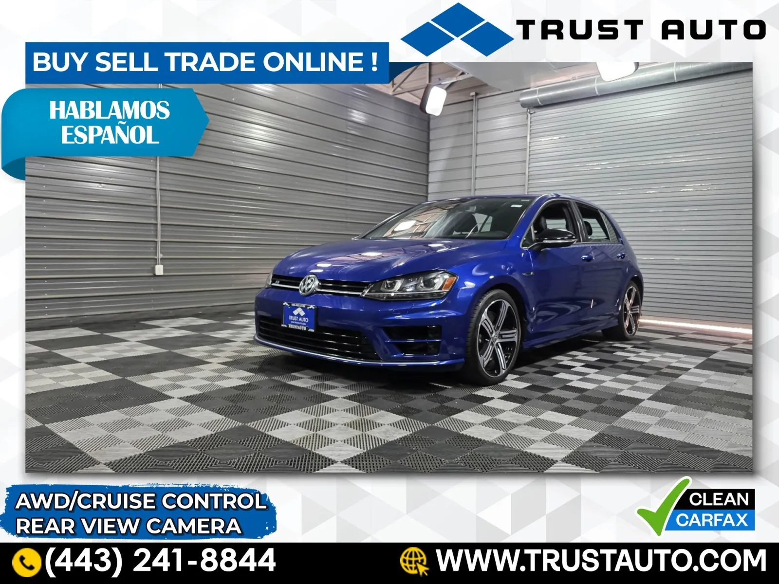 2016 Volkswagen Golf R AWD Hatchback for sale in Sykesville, MD