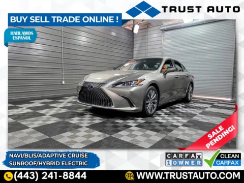 Silver 2020 Lexus ES 300h Hybrid 4-Door Sedan for sale in Sykesville, MD