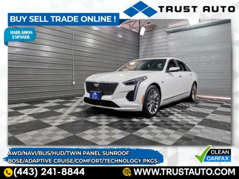 White 2019 Cadillac CT6 Premium Luxury AWD Sedan w/Comfort/Technology Pkgs for sale in Sykesville, MD
