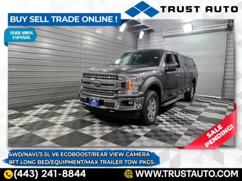 Gray 2020 Ford F-150 XLT 4WD SuperCab 3.5L V6 Ecoboost 6-pass Pickup Truck w/Equipmen for sale in Sykesville, MD